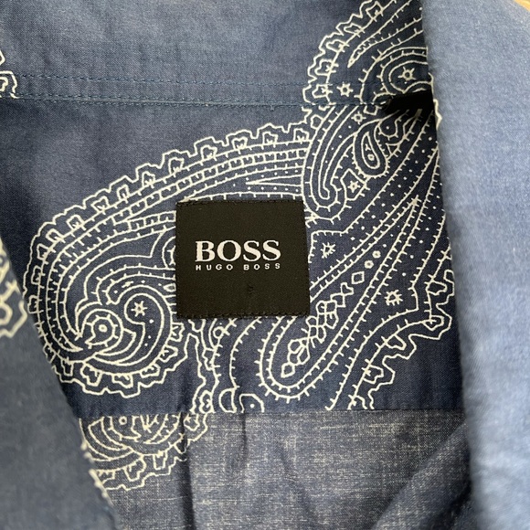 Hugo Boss Mens Paisley shirt - Picture 2 of 5